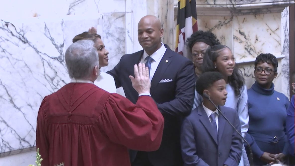 Wes Moore sworn in as Maryland’s first Black governor